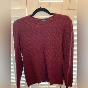 Brooks Brothers cashmere cableknit women’s sweater size M